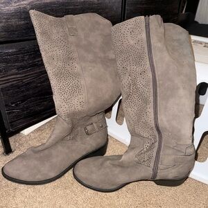 Me Too Taupe Heeled Boots